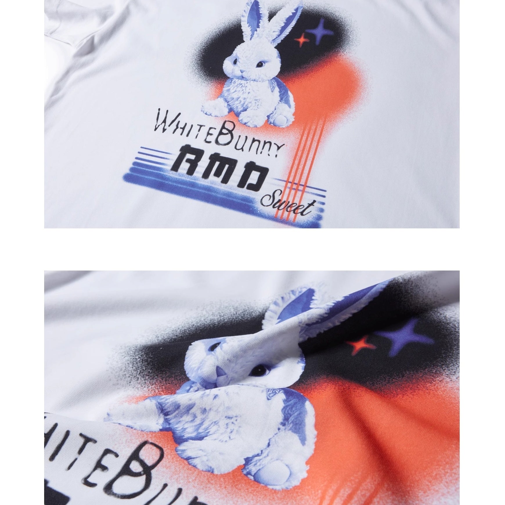 White Rabbit Print T-shirt MB7363