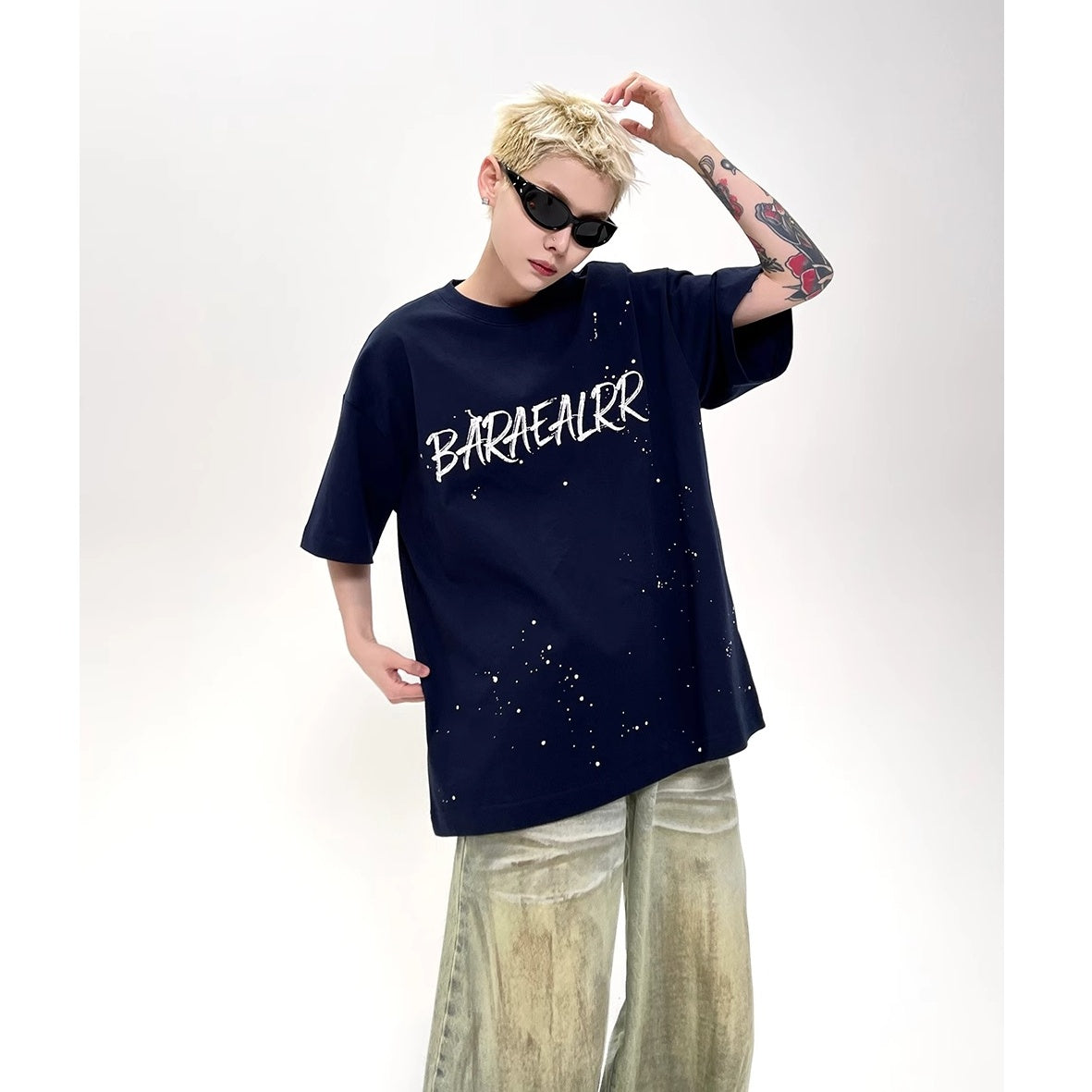 Splash Ink Letter T-Shirt EAT153