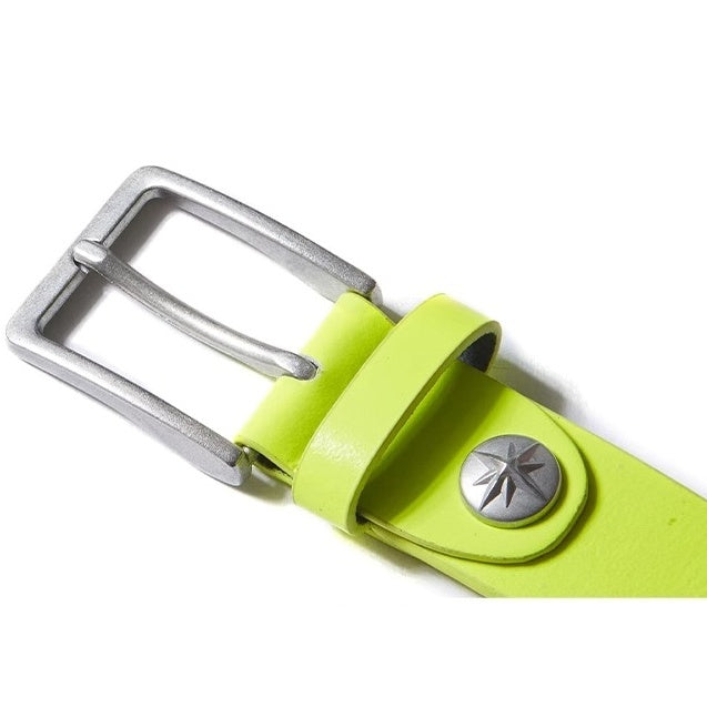 Highlighter Color Rivet Leather Belt MB7367