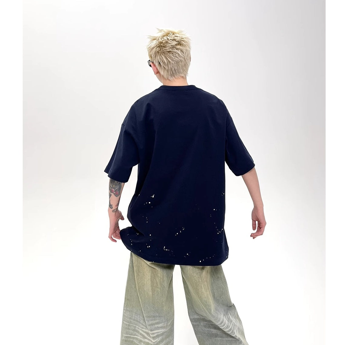 Splash Ink Letter T-Shirt EAT153
