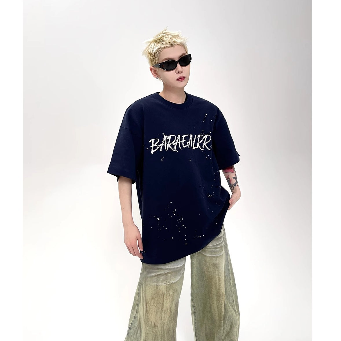 Splash Ink Letter T-Shirt EAT153