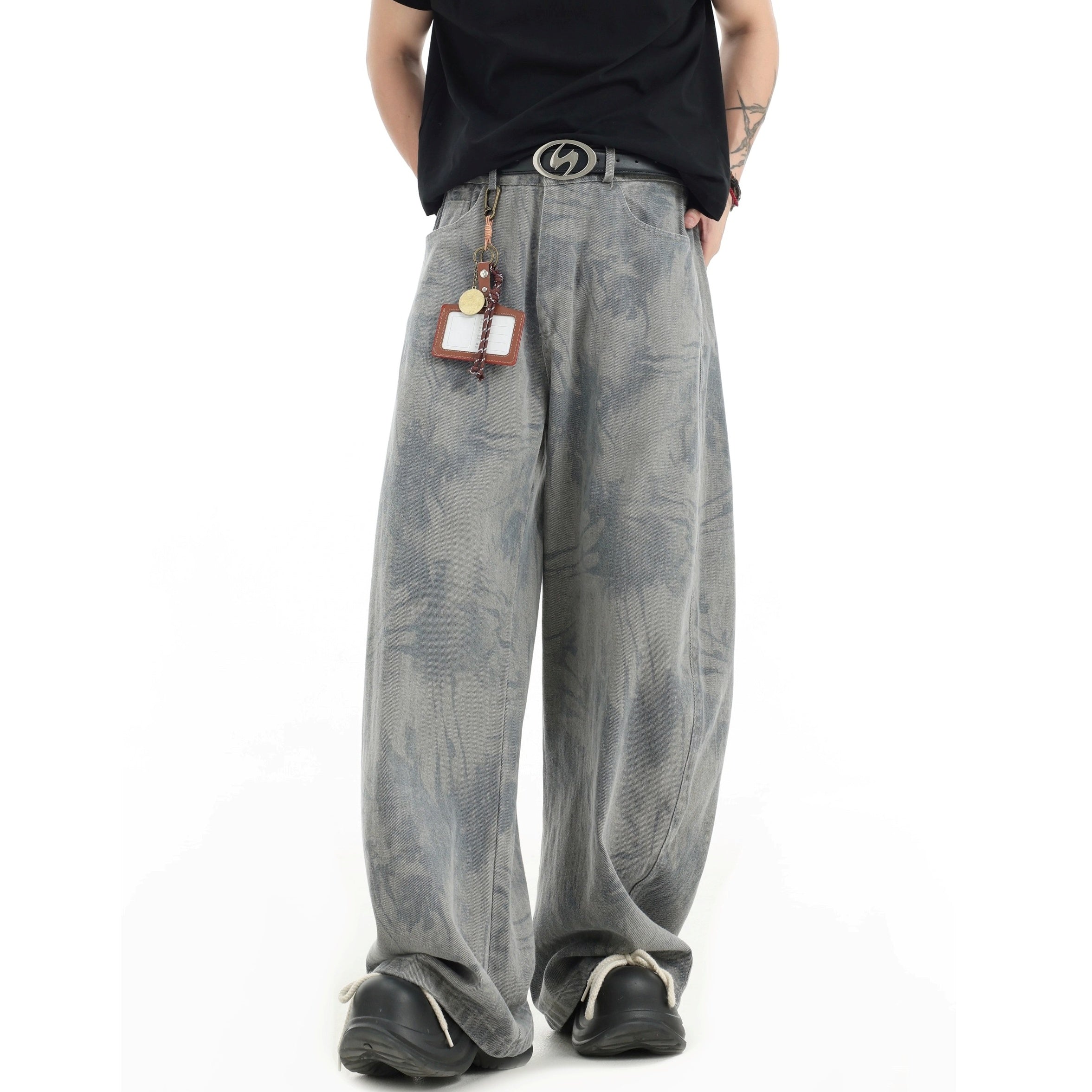 Tie-dye Wide-Leg Jeans IN7062