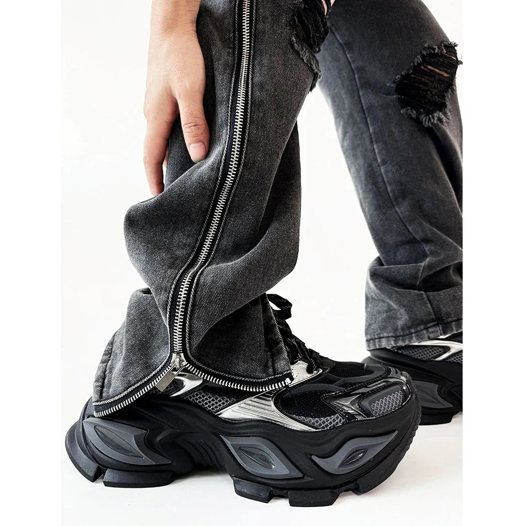 Thick-Sole Heightening Cat's Eye Sneaker MB7372