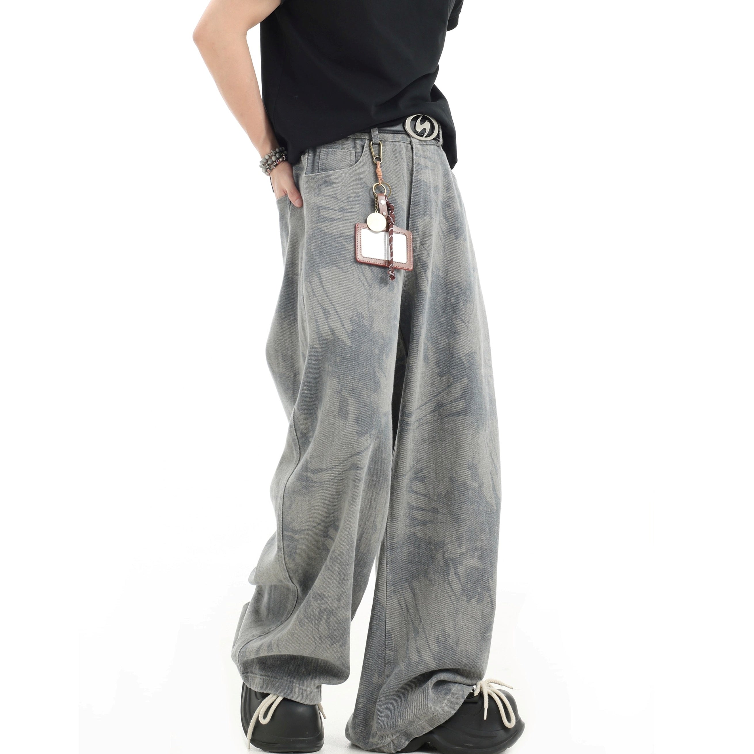 Tie-dye Wide-Leg Jeans IN7062