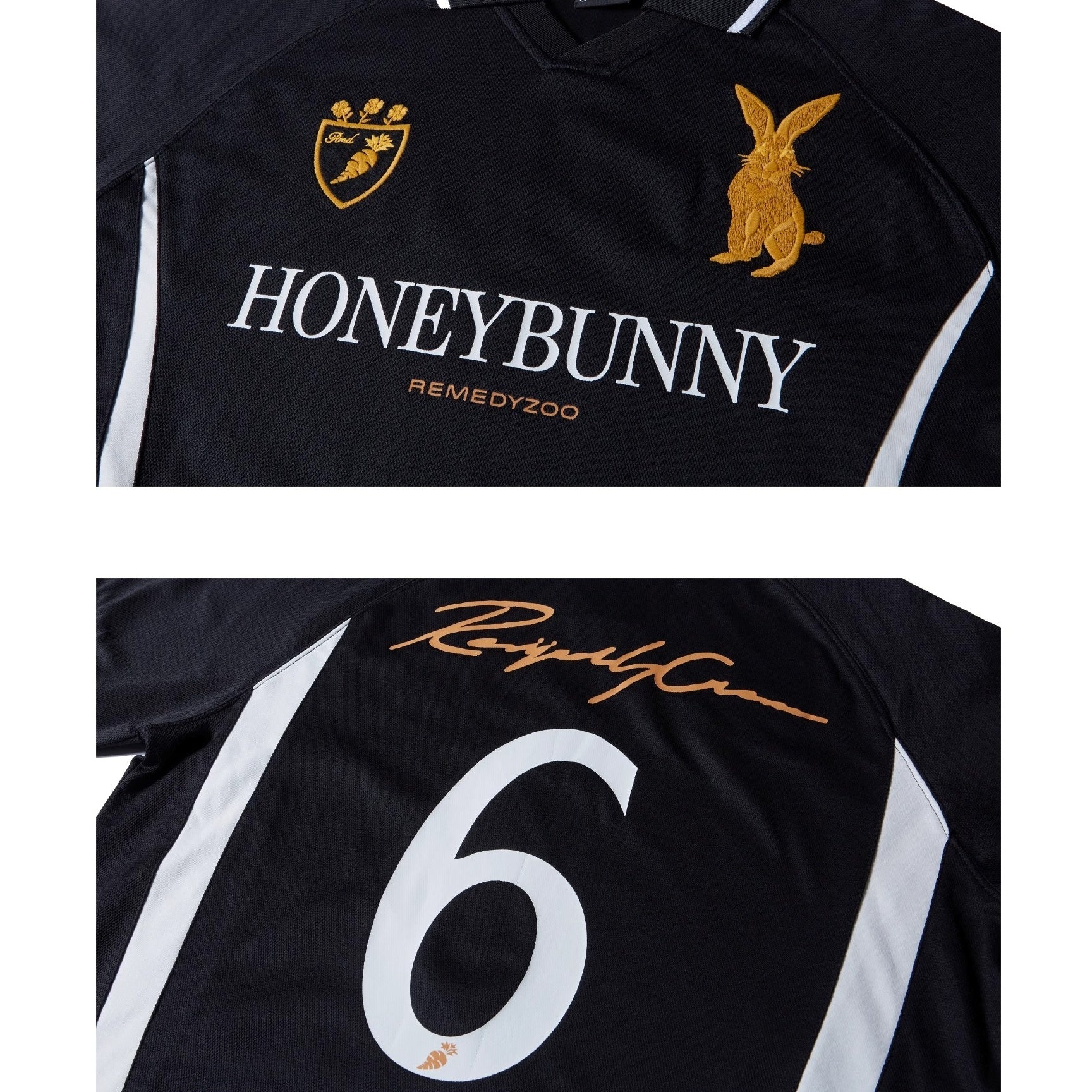 Honey Bunny Embroidery Polo Collar T-shirt MB7364