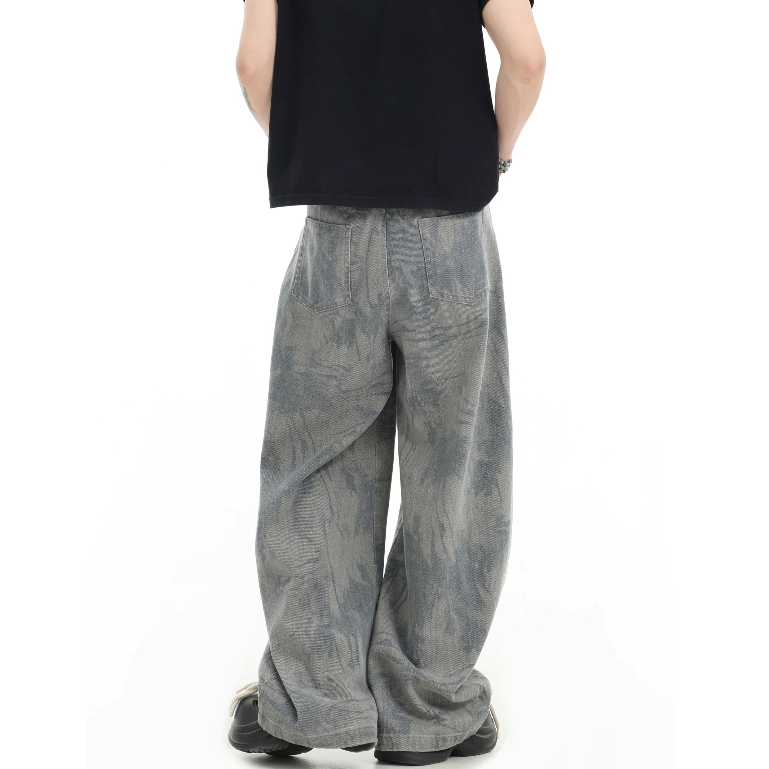 Tie-dye Wide-Leg Jeans IN7062