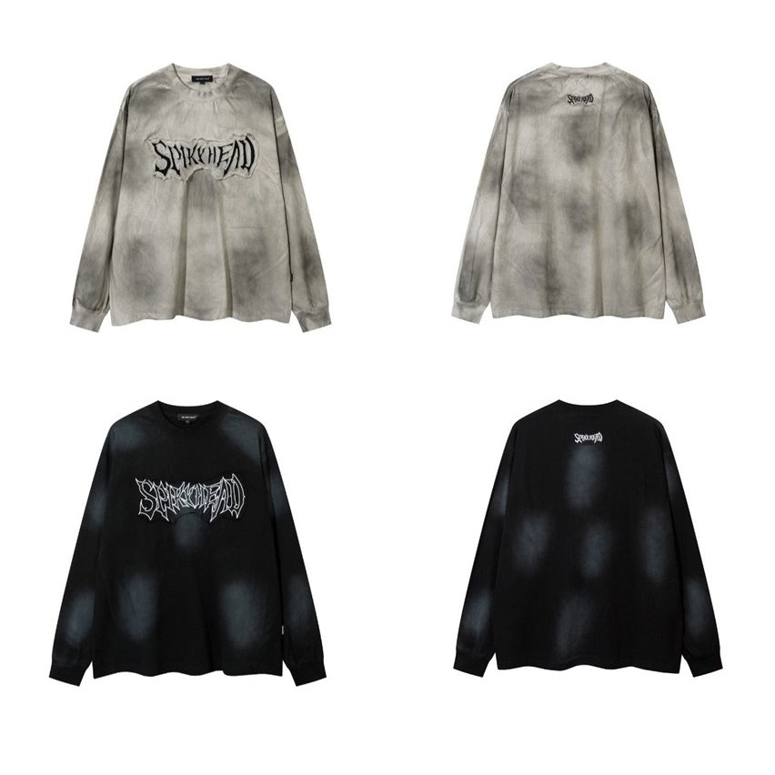 Street Dirty Patch Embroidery Long Sleeve T-Shirt MB7030