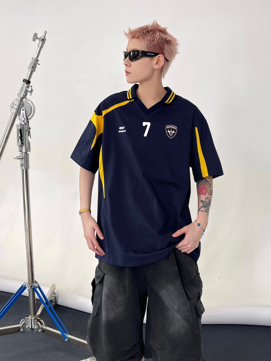 No. 7 Polo Lapel T-Shirt EAT142