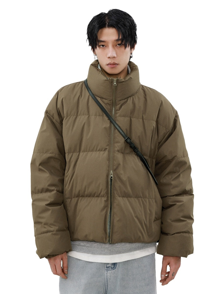 Stand Collar Simple Down Jacket MB7297