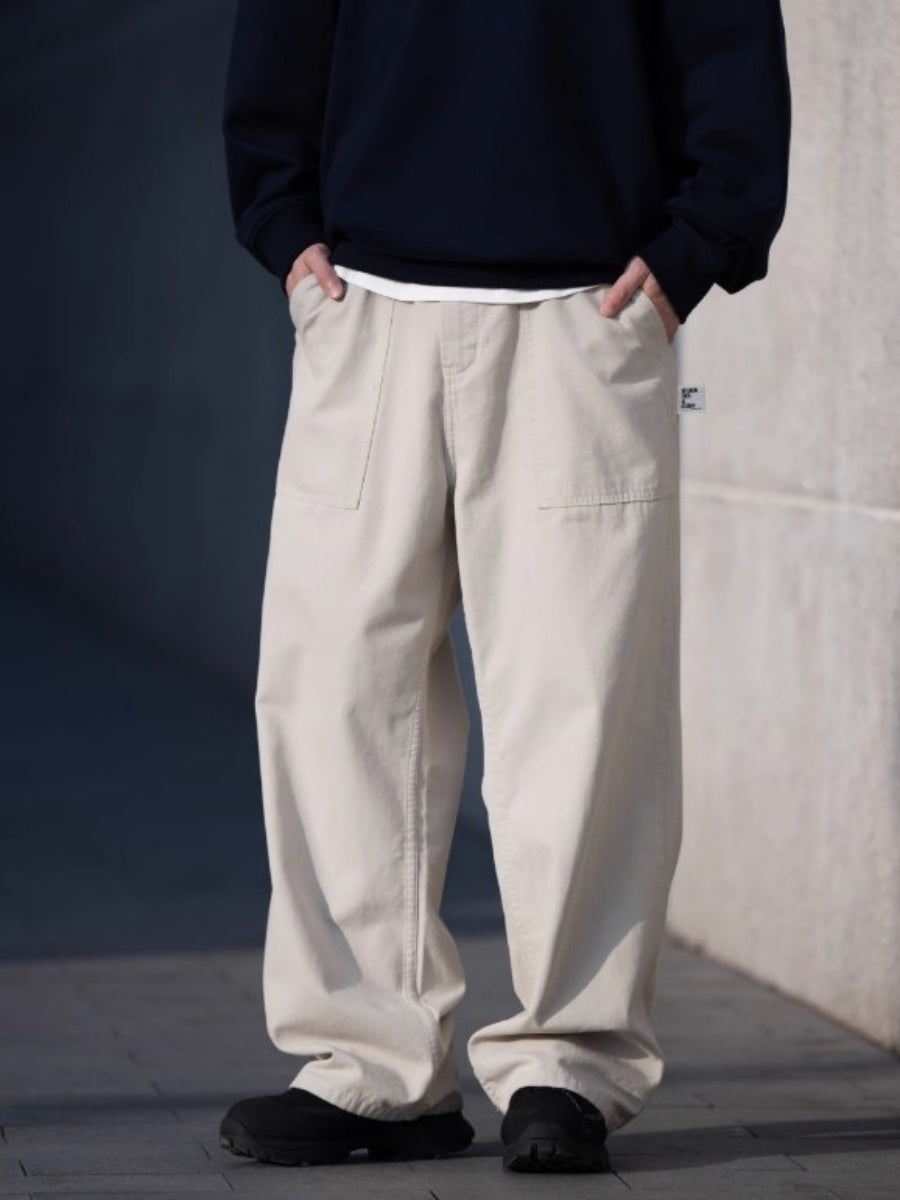 Wide Straight Baker Pants BI2028