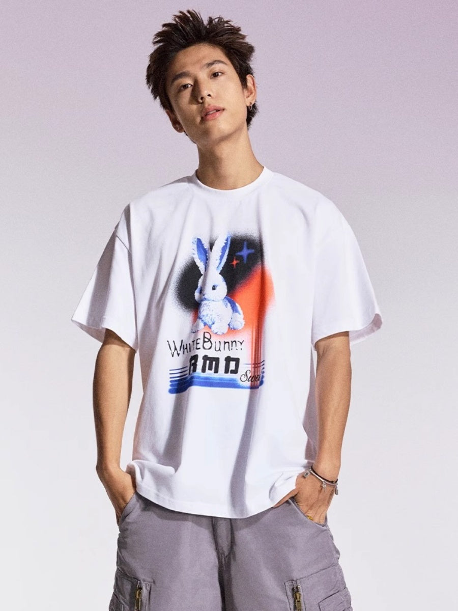 White Rabbit Print T-shirt MB7363