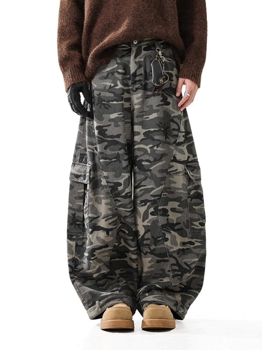Camouflage Loose Baggy Curve Pants BL1037