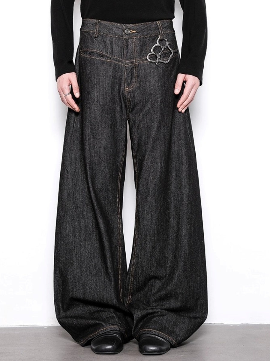 I Line Pleats Banana Curve Jeans BL1048