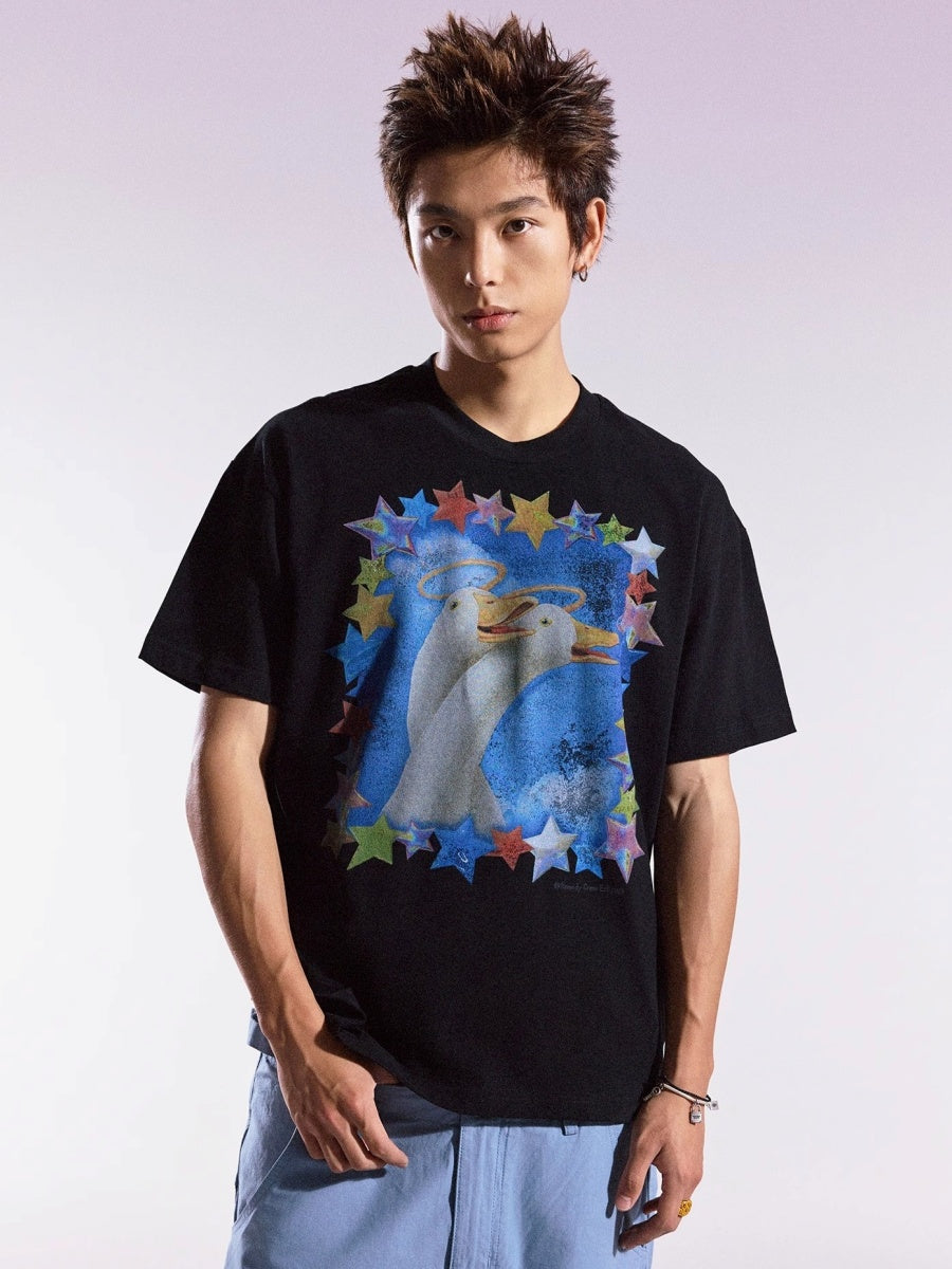 Swan Print T-shirt MB7360