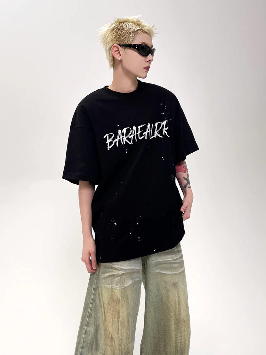 Splash Ink Letter T-Shirt EAT153