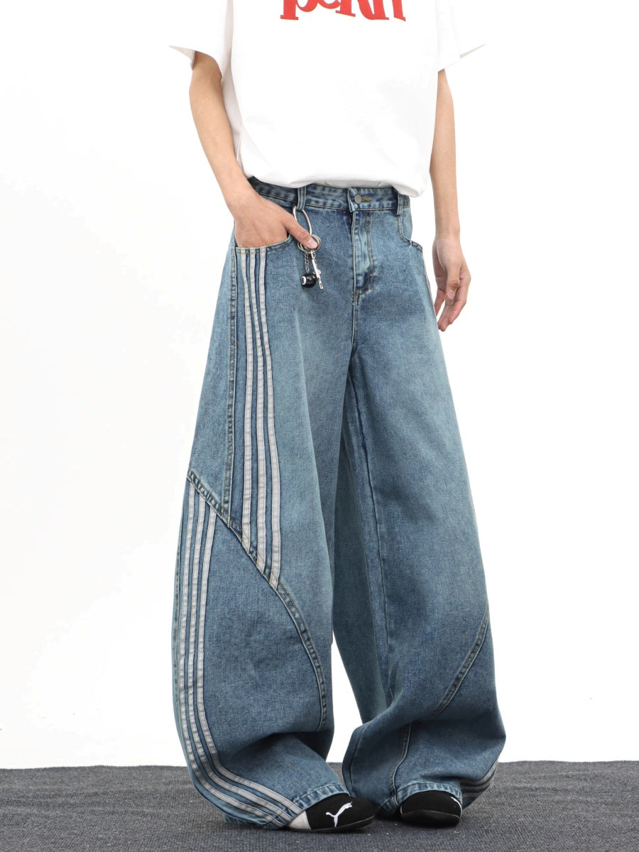Side Striped Wide Curve Jeans EAT150