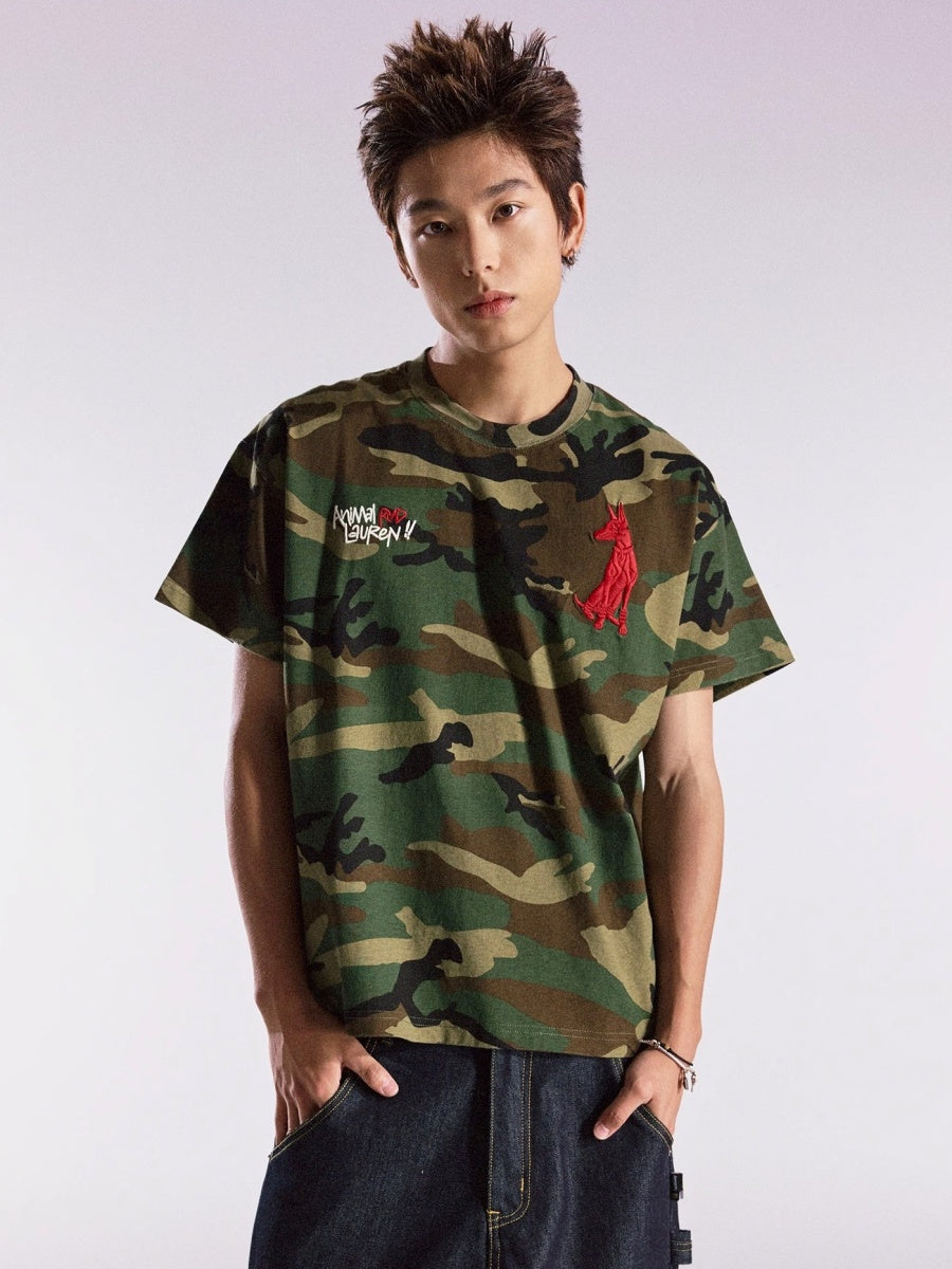 Doberman Embroidered T-shirt MB7362